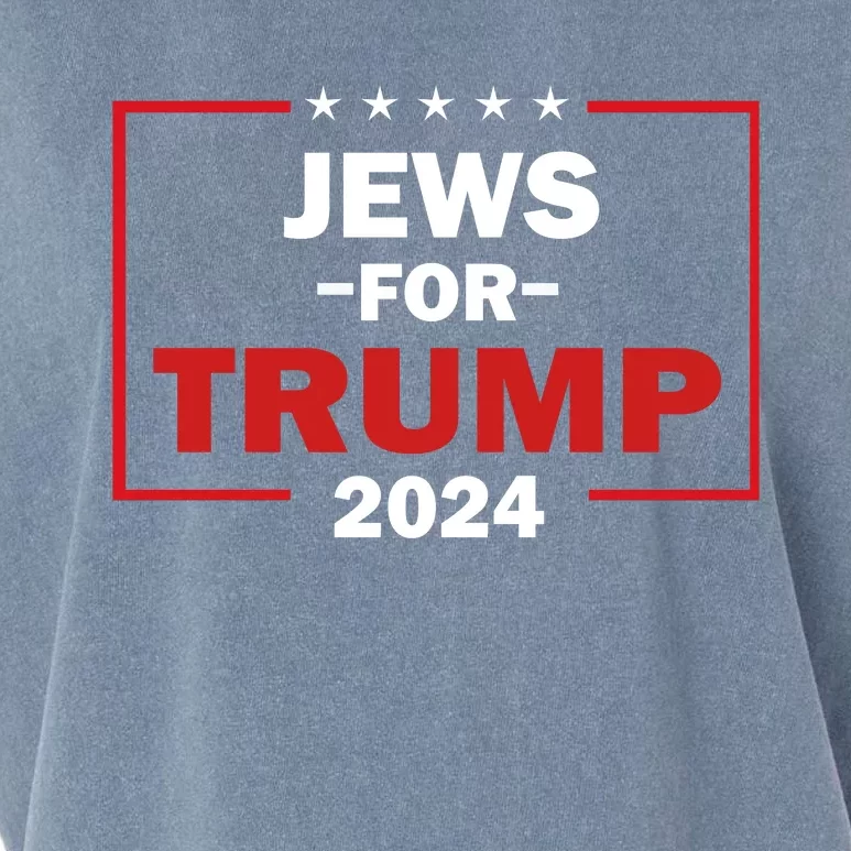 Jews For Trump 2024 Trump Supporters Garment-Dyed Women's Muscle Tee