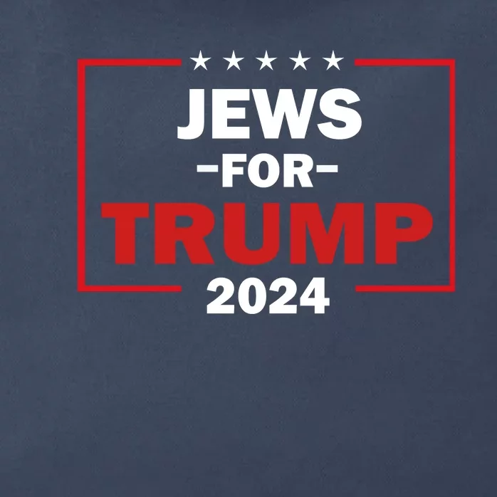 Jews For Trump 2024 Trump Supporters Zip Tote Bag