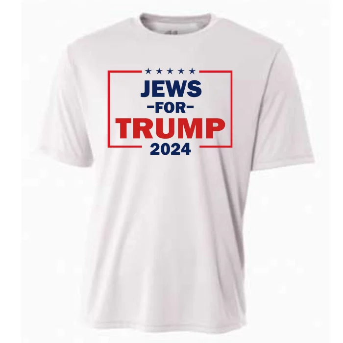 Jews For Trump 2024 Trump Supporters Cooling Performance Crew T-Shirt