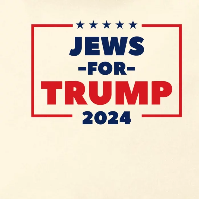 Jews For Trump 2024 Trump Supporters Zip Tote Bag