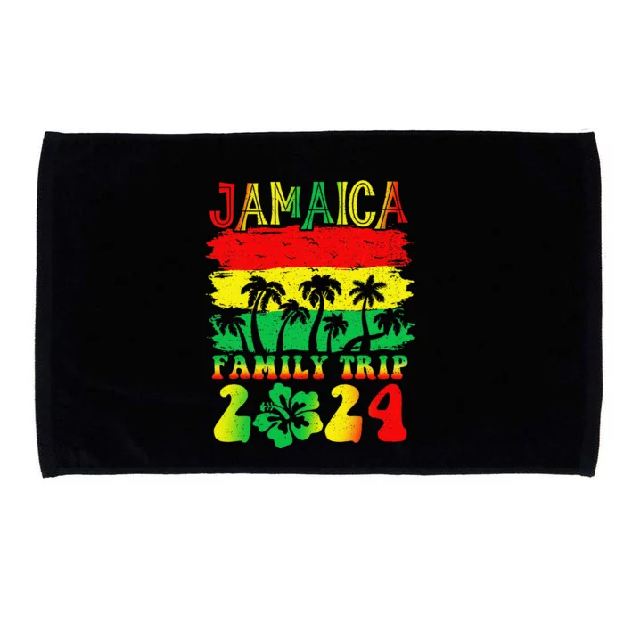 Jamaica Family Trip 2024 Jamaican Caribbean Beach Vacationx Microfiber Hand Towel