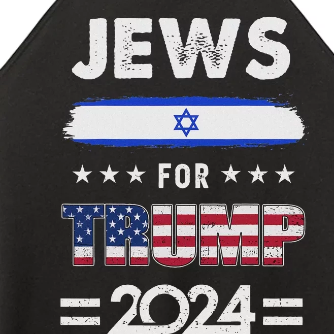 Jews For Trump 2024 Patriotic American Campaign Support Women’s Perfect Tri Rocker Tank