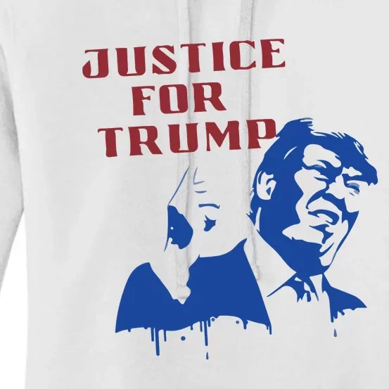 Justice For Trump Women's Pullover Hoodie