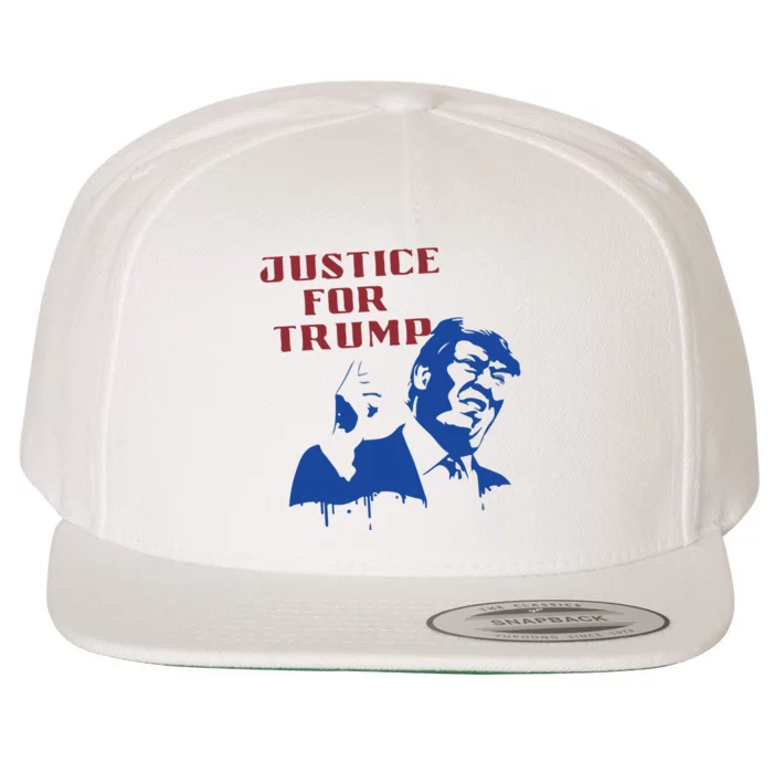 Justice For Trump Wool Snapback Cap