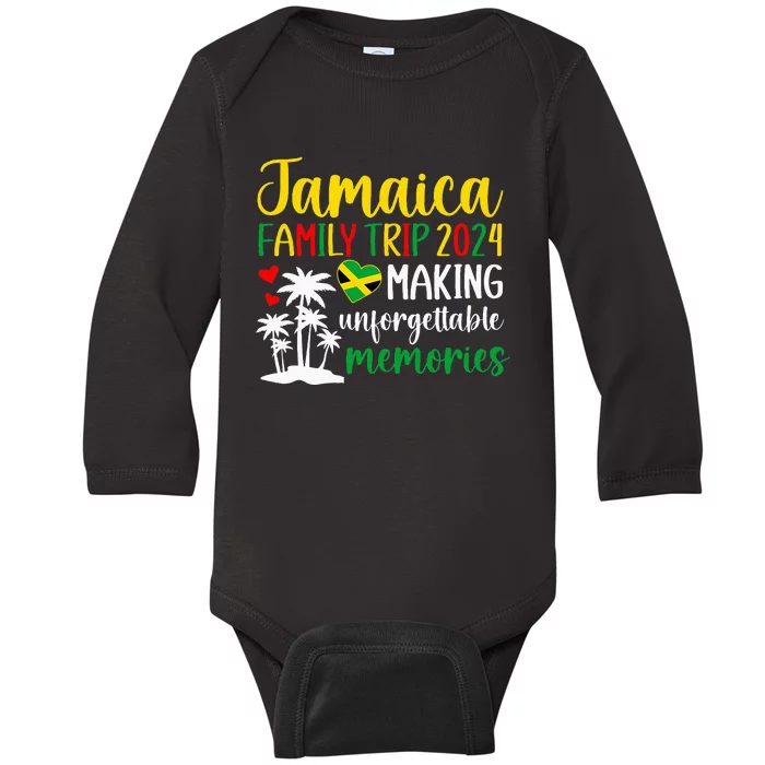 Jamaica Family Trip 2024 Making Memories Jamaica Vacation Baby Long Sleeve Bodysuit