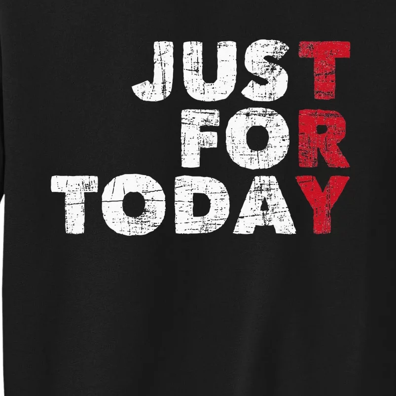 Just For Today Sobriety Anniversary Sober AA NA Recovery Sweatshirt