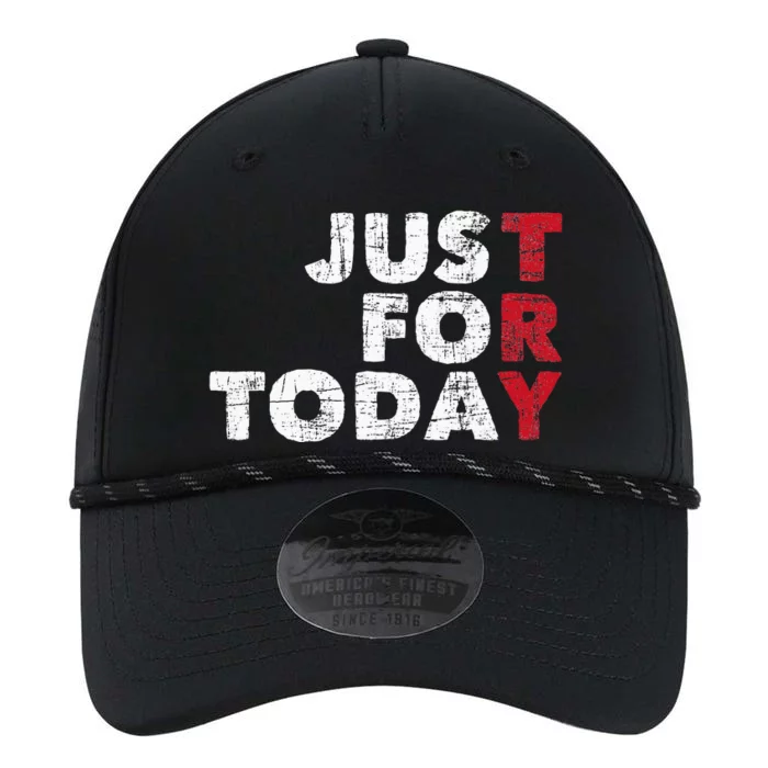 Just For Today Sobriety Anniversary Sober AA NA Recovery Performance The Dyno Cap