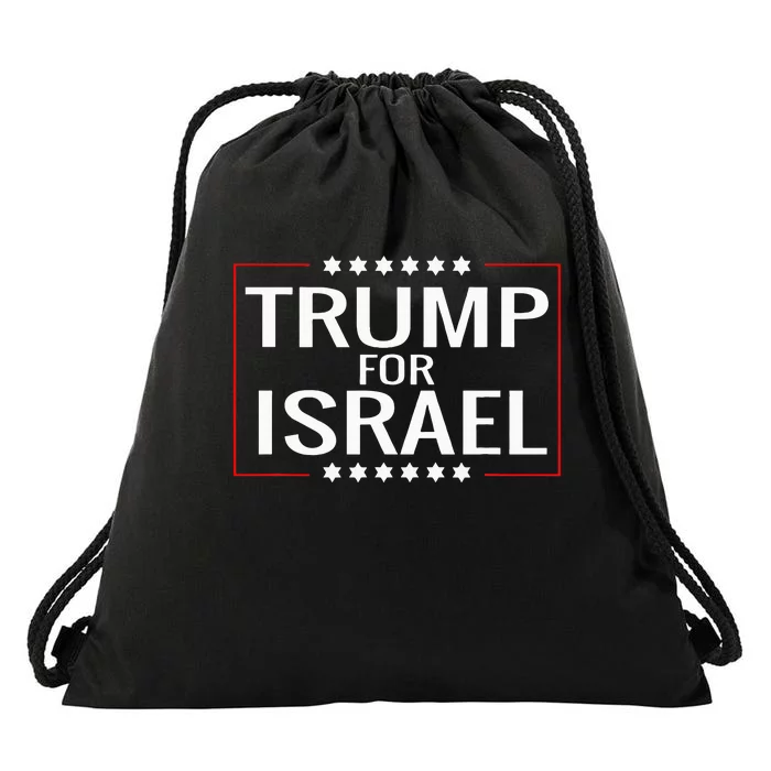 Jews For Trump 2020 Hebrew Rally Signjewish Israel Drawstring Bag