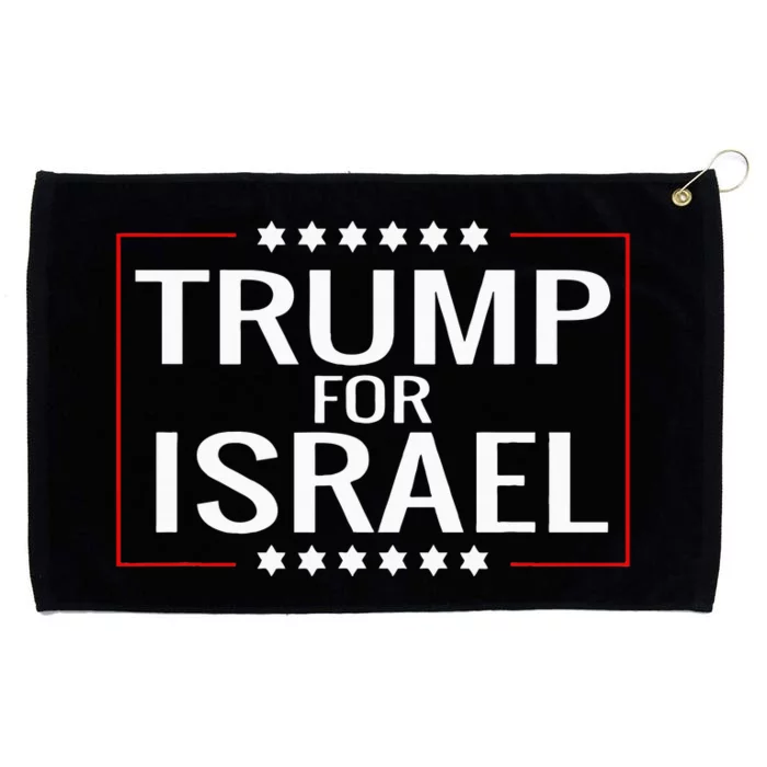 Jews For Trump 2020 Hebrew Rally Signjewish Israel Grommeted Golf Towel