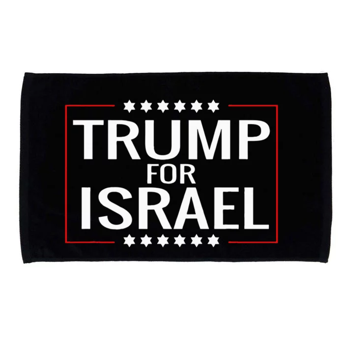 Jews For Trump 2020 Hebrew Rally Signjewish Israel Microfiber Hand Towel