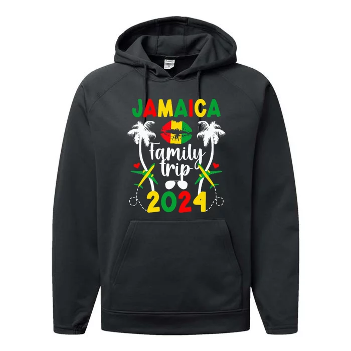 Jamaica Family Trip 2024 Jamaica Vacation 2024 Travel Family Performance Fleece Hoodie