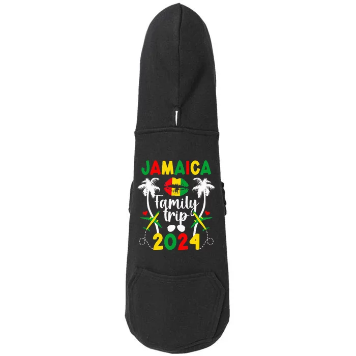 Jamaica Family Trip 2024 Jamaica Vacation 2024 Travel Family Doggie 3-End Fleece Hoodie