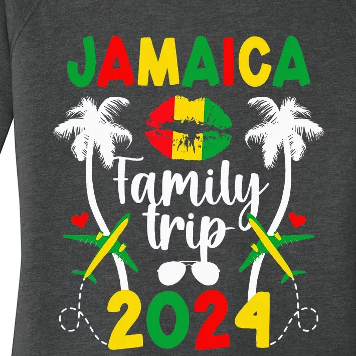 Jamaica Family Trip 2024 Jamaica Vacation 2024 Travel Family Women's Perfect Tri Tunic Long Sleeve Shirt