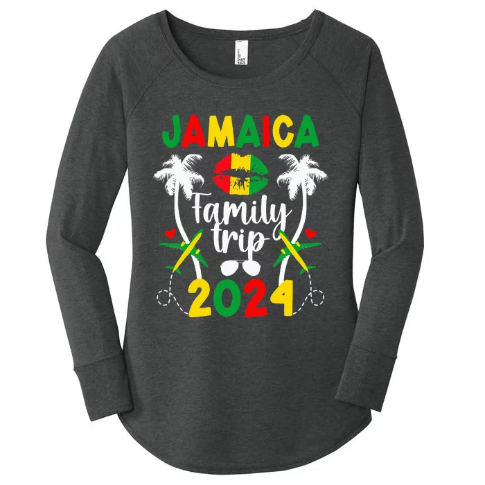 Jamaica Family Trip 2024 Jamaica Vacation 2024 Travel Family Women's Perfect Tri Tunic Long Sleeve Shirt