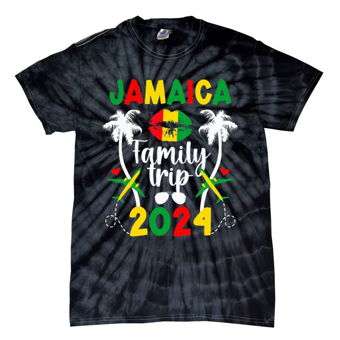 Jamaica Family Trip 2024 Jamaica Vacation 2024 Travel Family Tie-Dye T-Shirt