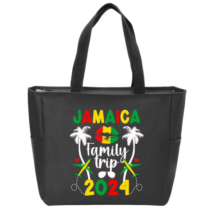 Jamaica Family Trip 2024 Jamaica Vacation 2024 Travel Family Zip Tote Bag