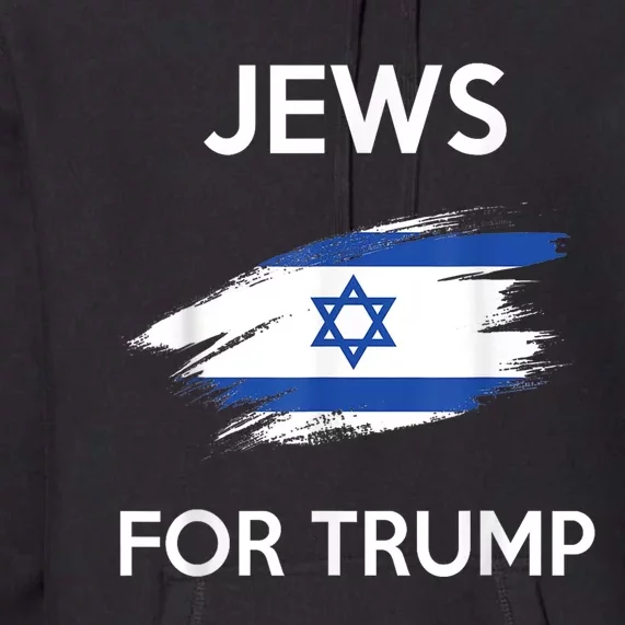 Jews For Trump Jew Support Trump Premium Hoodie