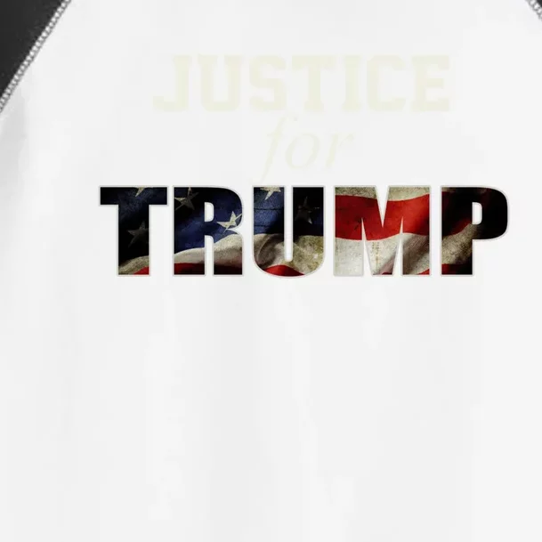 Justice For Trump Funny Donald Trump 2024 Election Costume Funny Gift Toddler Fine Jersey T-Shirt