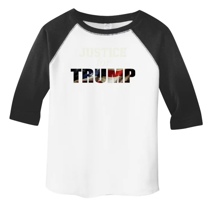 Justice For Trump Funny Donald Trump 2024 Election Costume Funny Gift Toddler Fine Jersey T-Shirt