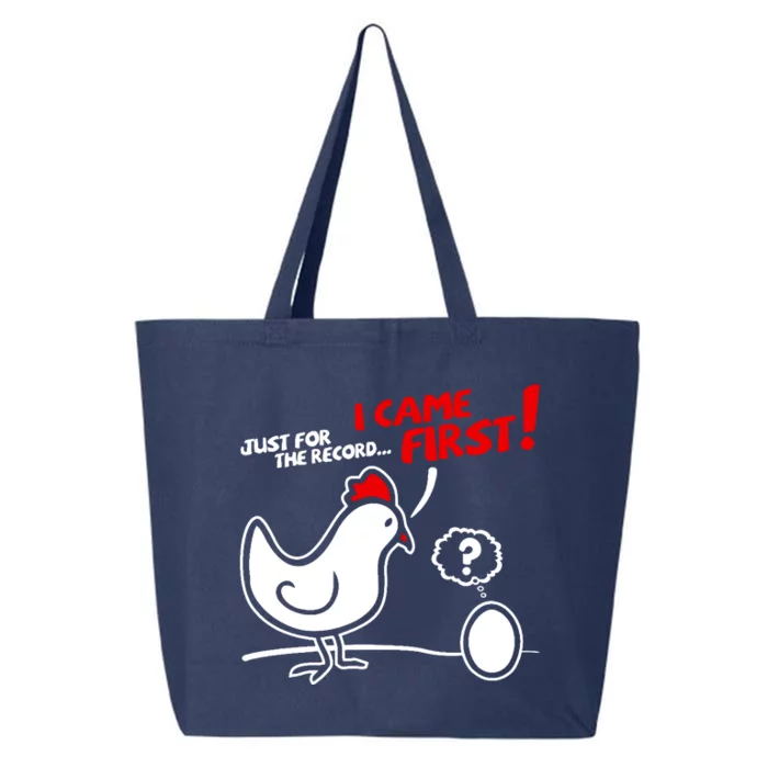 Just For The Record I Came First Pattern 25L Jumbo Tote