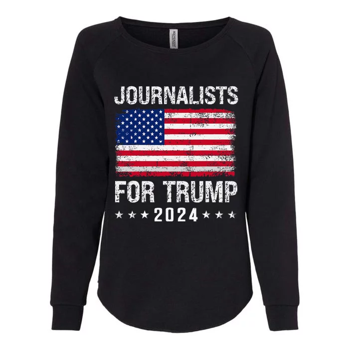 Journalists For Trump 2024 Womens California Wash Sweatshirt