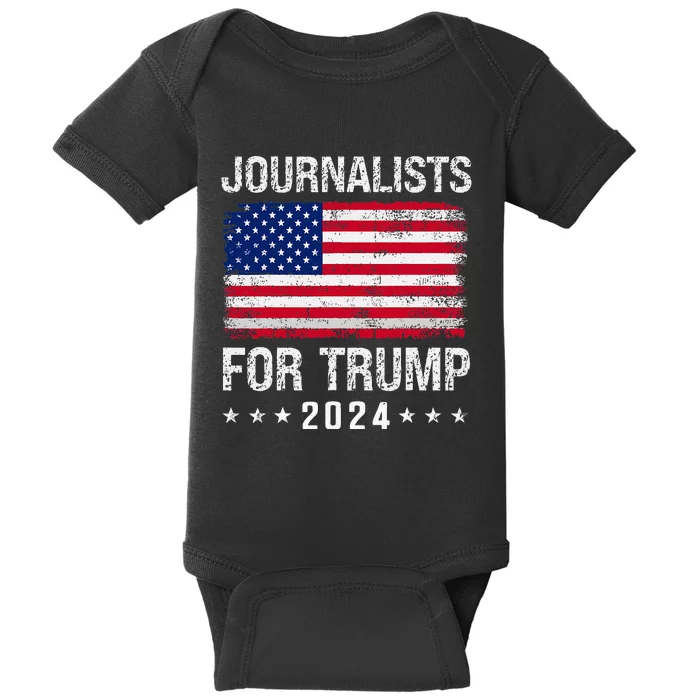 Journalists For Trump 2024 Baby Bodysuit