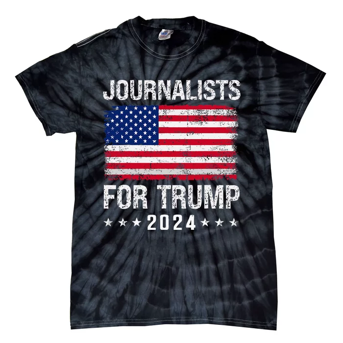 Journalists For Trump 2024 Tie-Dye T-Shirt