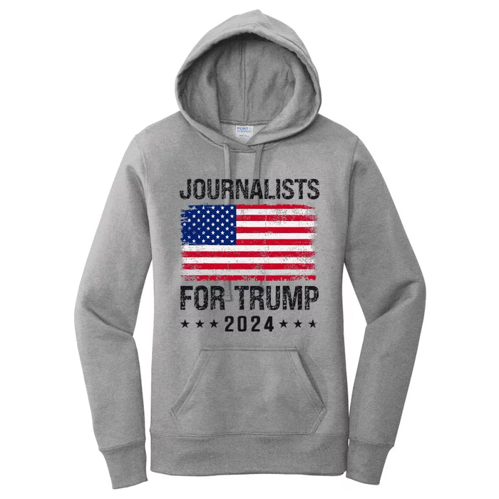 Journalists For Trump 2024 Women's Pullover Hoodie