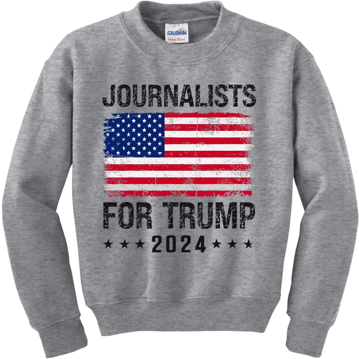 Journalists For Trump 2024 Kids Sweatshirt