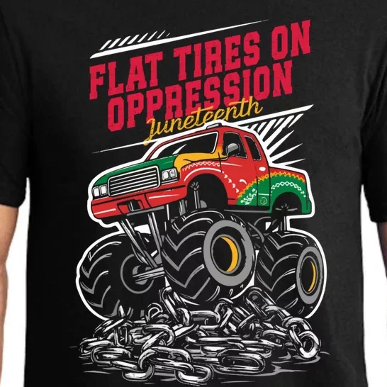 Junenth Flat Tires On Oppression Monster Vehicle Truck Meaningful Gift Pajama Set