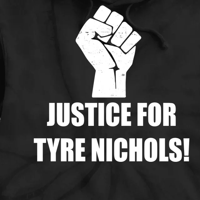 Justice For Tyre Nichols Protest Fist Tie Dye Hoodie