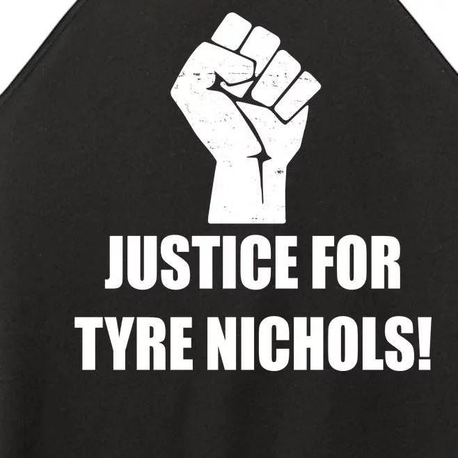 Justice For Tyre Nichols Protest Fist Women’s Perfect Tri Rocker Tank