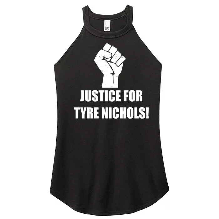 Justice For Tyre Nichols Protest Fist Women’s Perfect Tri Rocker Tank