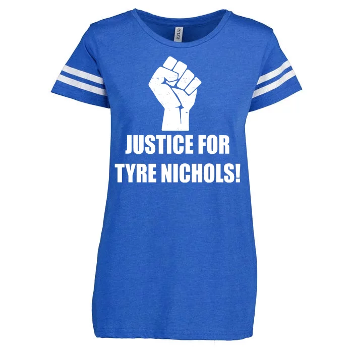 Justice For Tyre Nichols Protest Fist Enza Ladies Jersey Football T-Shirt