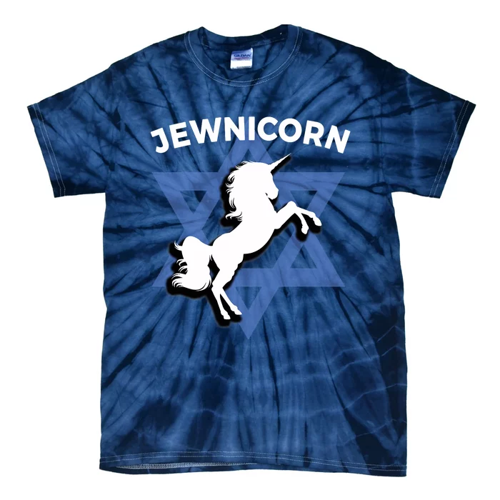 Jewnicorn Funny Unicorn Jewish Hanukkah Chanukah Tie-Dye T-Shirt