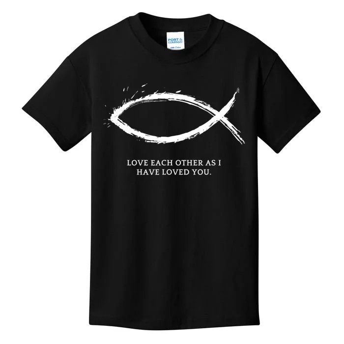 Jesus, Fish With Bible Quotes For Christians Kids T-Shirt