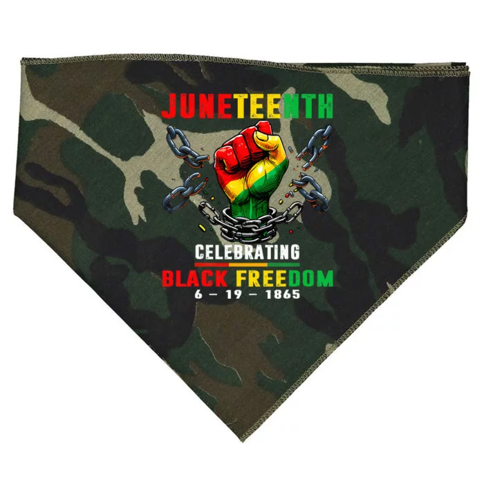 Juneteenth For Women Celebrate Black Freedom 1865 USA-Made Doggie Bandana