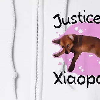 Justice For Xiaopang Full Zip Hoodie