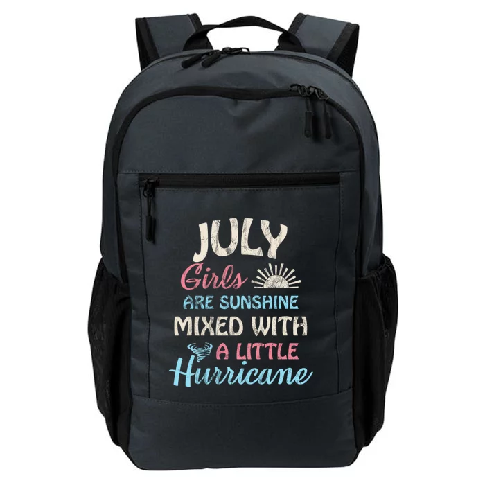 July Girls Are Sunshine Mixed With A Little Hurricane Gift Daily Commute Backpack