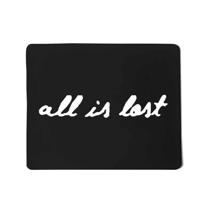 Johnny Goth All Is Lost Skull Mousepad