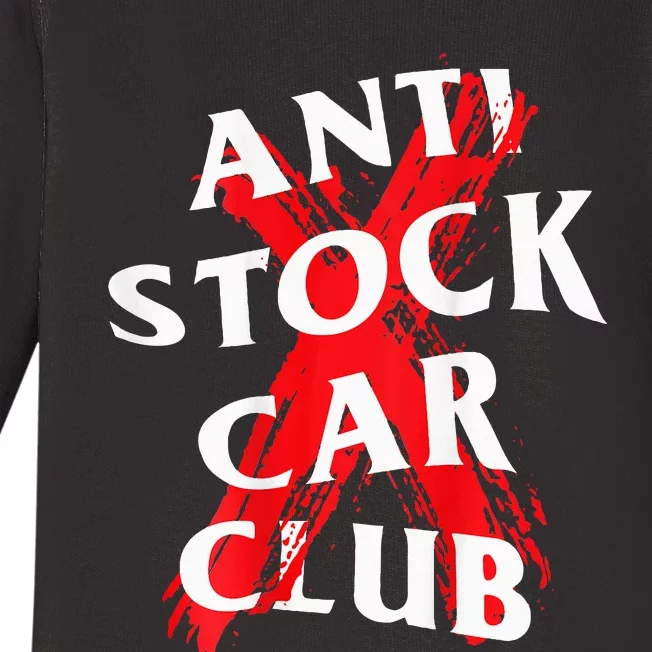 Jdm Goods Anti Stock Car Club Canceled Red Baby Long Sleeve Bodysuit