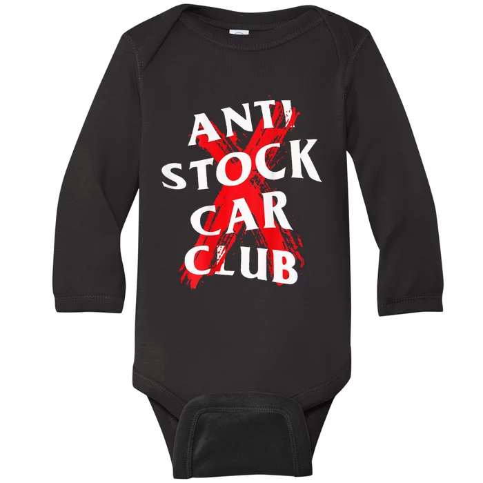 Jdm Goods Anti Stock Car Club Canceled Red Baby Long Sleeve Bodysuit