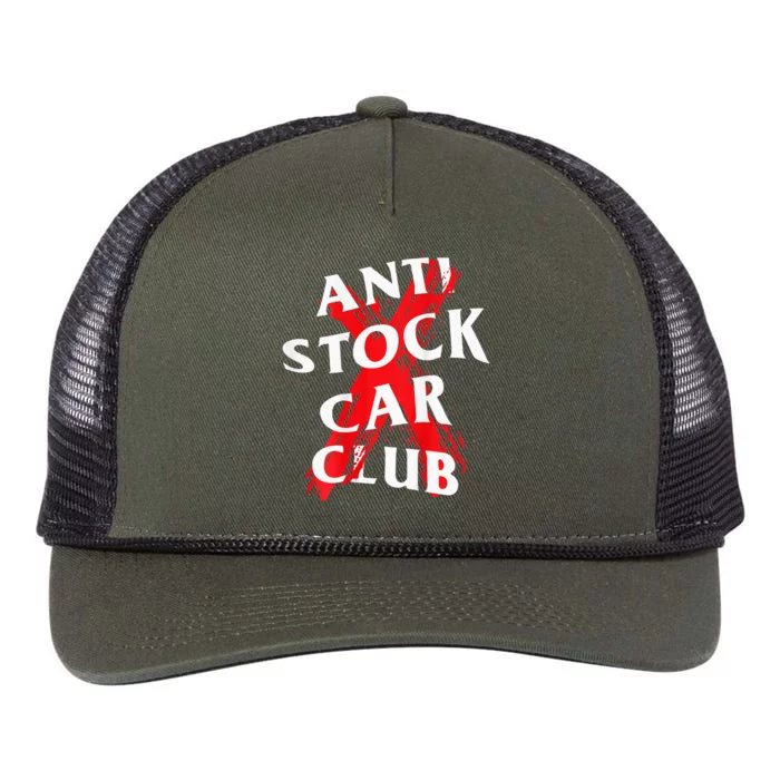 Jdm Goods Anti Stock Car Club Canceled Red Retro Rope Trucker Hat Cap