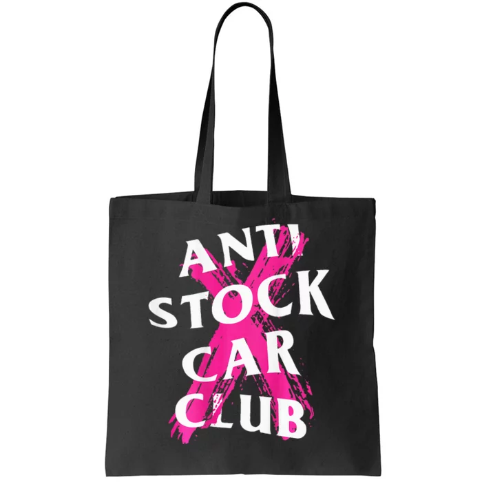 Jdm Goods Anti Stock Car Club Canceled Tote Bag