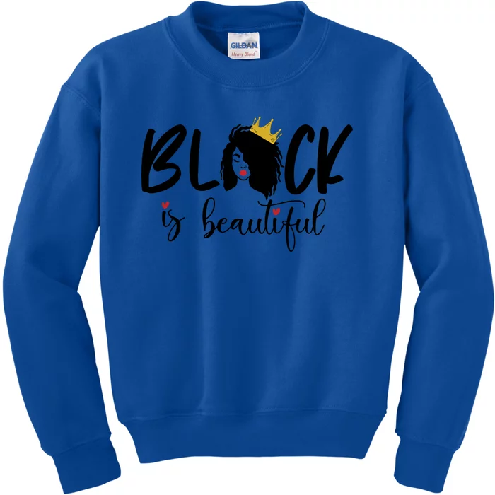 Juneteenth Gift Black Is Beautiful Cool Gift Kids Sweatshirt