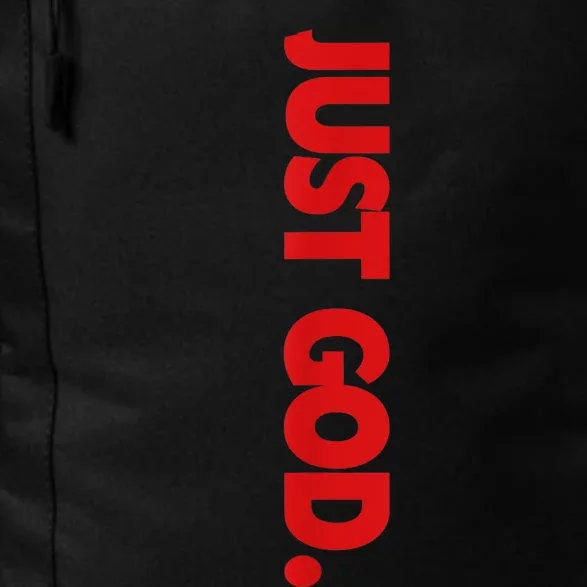 Just God Bible Verse Religious Daily Commute Backpack