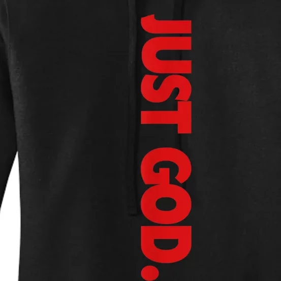 Just God Bible Verse Religious Women's Pullover Hoodie