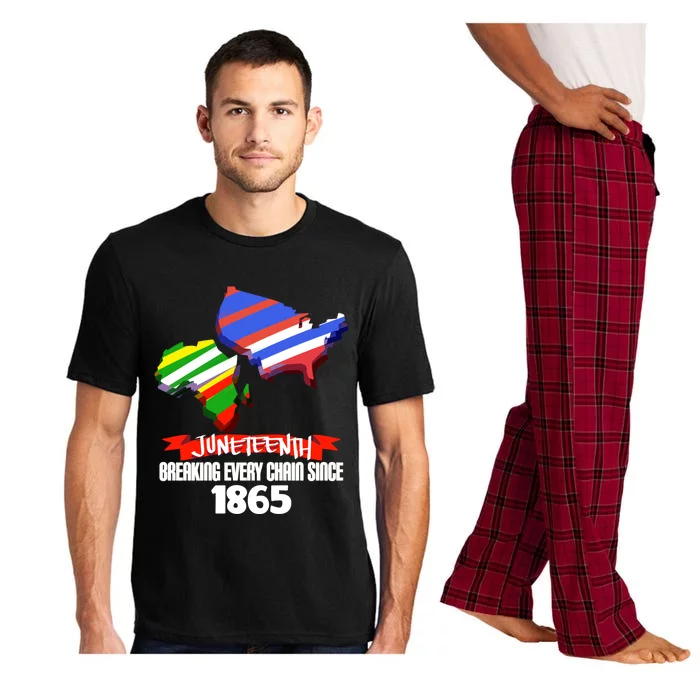 Juneteenth Gift Breaking Chains Since 1865 Independence Day Gift Pajama Set