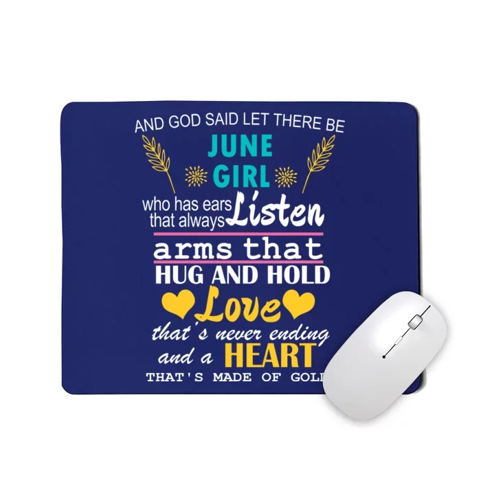 June Girl Birthday Gift Mousepad