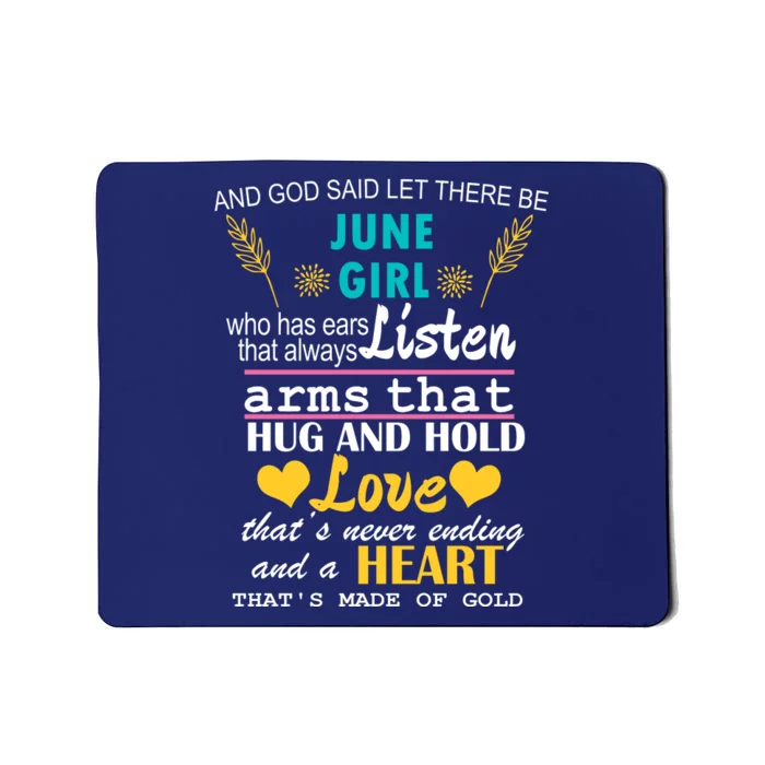 June Girl Birthday Gift Mousepad